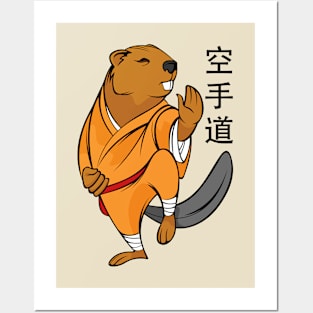 Beaver and karate Posters and Art